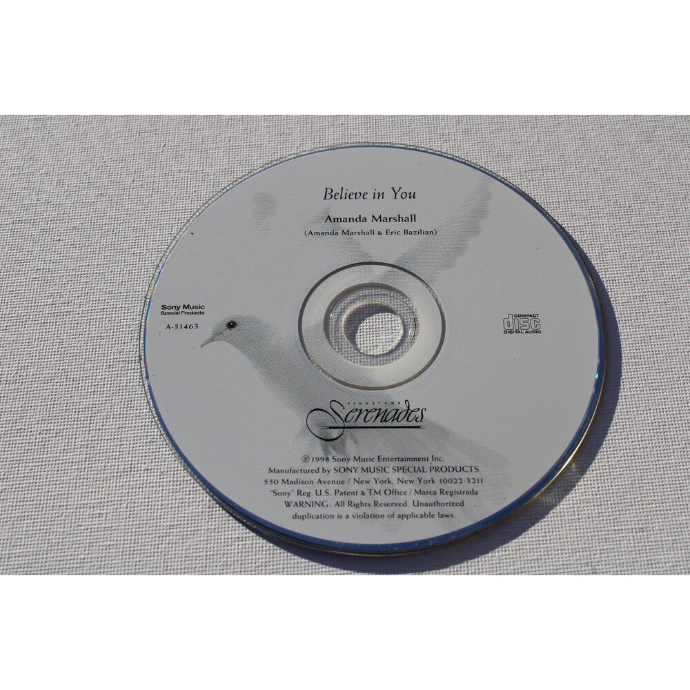 Amanda Marshall – Believe in You CD 1998 Promo Pop Sony Music Special Products